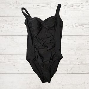 Women's Merona Black One Piece Swimsuit- Size S